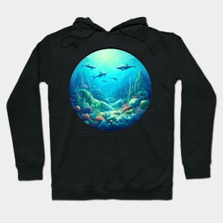 Low Poly Sea Bottom Hoodie